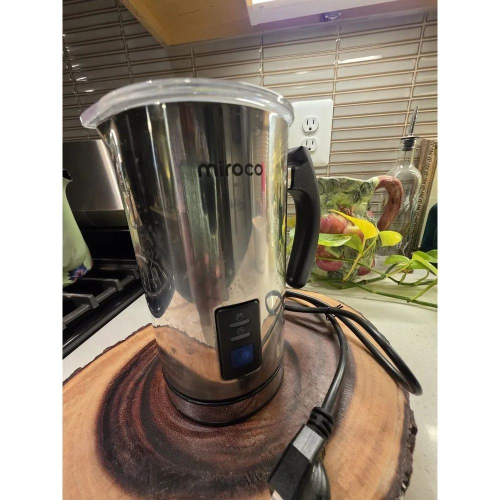 Miroco MI-MF001 Milk Frother Electric Milk Steamer - Silver